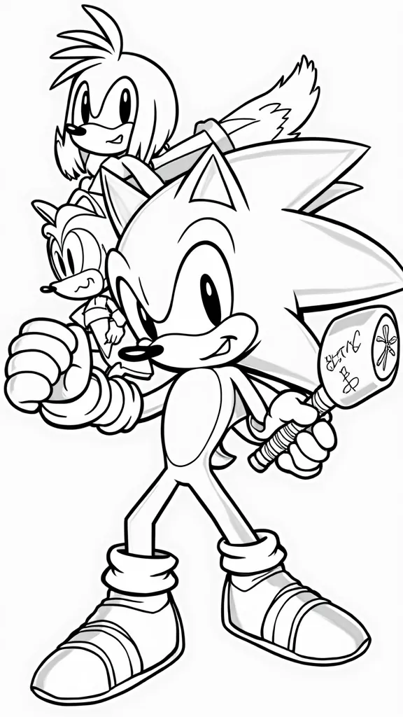 sonic team coloring pages